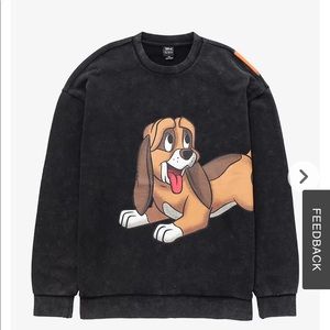 The Fox and the Hound Sweatshirt Vintage style copper and Todd